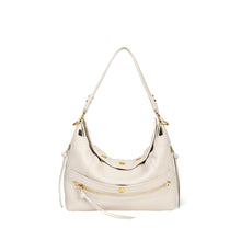 Load image into Gallery viewer, Jerome Dreyfuss Goatskin Lucky Hobo Bag - Ecru Graine
