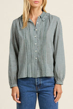Load image into Gallery viewer, Trovata Alise Blouse- Caspian Check