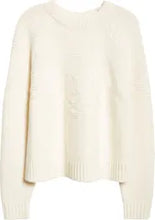 Load image into Gallery viewer, Vince Fair Isle Textured Raglan Sweater - Off White
