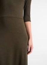 Load image into Gallery viewer, Vince Elbow Sleeve Turtleneck Dress - Vine
