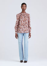 Load image into Gallery viewer, Derek Lam 10 Crosby Tessa Long Sleeve Pintuck Blouse - Burgandy