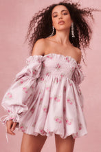 Load image into Gallery viewer, Love shack Fancy Janey dress berry moment