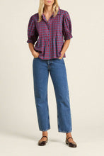 Load image into Gallery viewer, Trovata Jess Blouse- Poppy & Pine Check