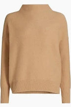 Load image into Gallery viewer, Vince Boiled Funnel Neck Cashmere Sweater - Camel