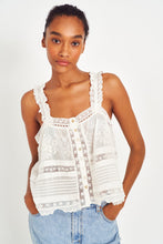 Load image into Gallery viewer, Love Shack Fancy Sully Top- White