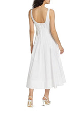 Load image into Gallery viewer, Staud Wells dress- white embroidery
