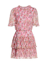 Load image into Gallery viewer, Saloni Ava D Floral Mini Dress- Blush
