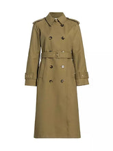 Load image into Gallery viewer, Veronica Beard Conneley Dickey Trench Coat - Moss
