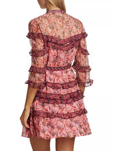 Load image into Gallery viewer, Saloni Tasha Dress - Padma Hibiscus
