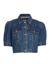 Load image into Gallery viewer, Veronica Beard Raina Short Sleeve Denim Jacket
