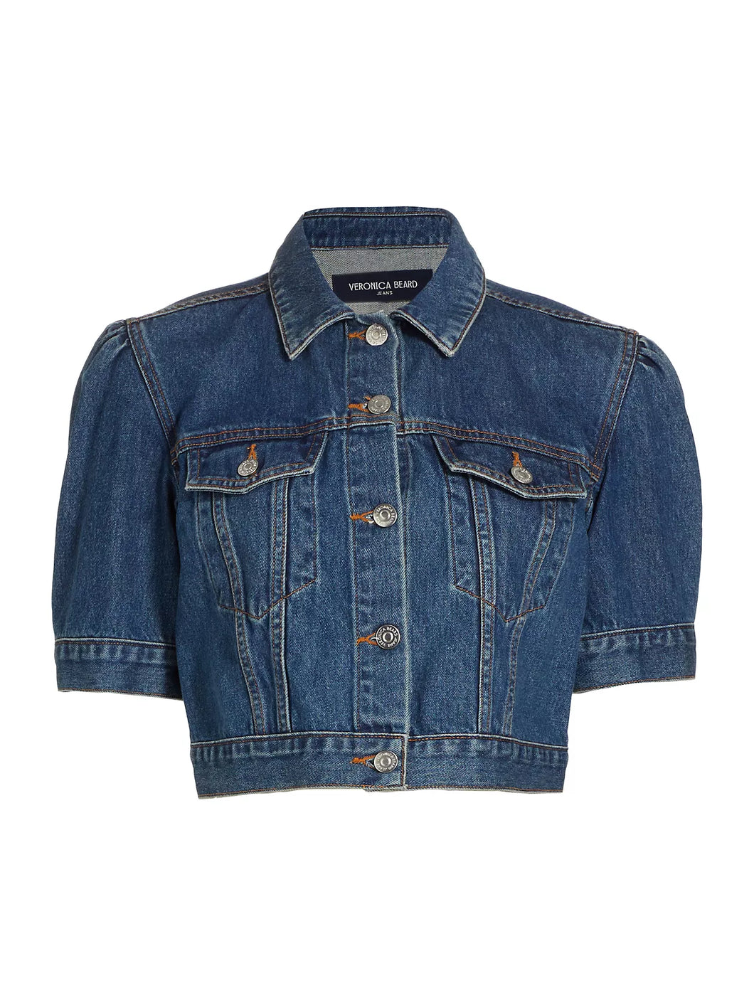 Veronica Beard Raina Short Sleeve Denim Jacket