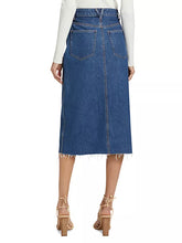 Load image into Gallery viewer, Veronica Beard Victoria Midi Skirt - Stoned Bright Blue
