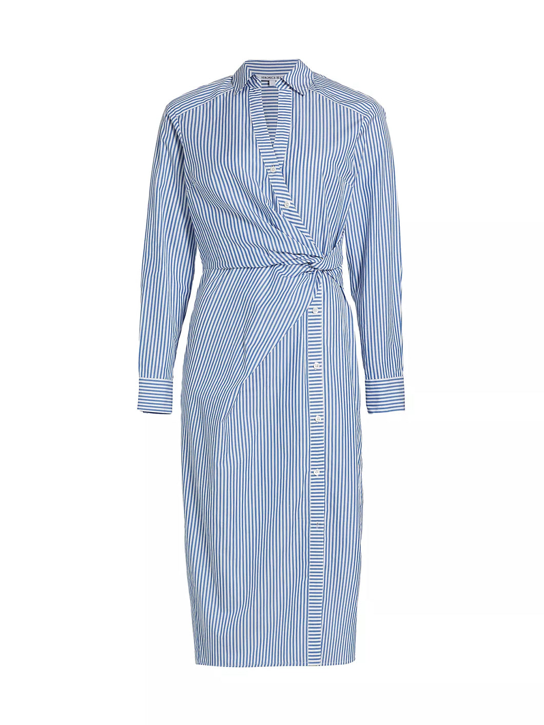 Veronica Beard Wright Dress - Blue/White Stripe