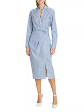 Load image into Gallery viewer, Veronica Beard Wright Dress - Blue/White Stripe

