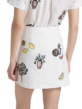 Load image into Gallery viewer, Tanya Taylor Agnes Skirt- white
