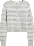 Load image into Gallery viewer, Love Shack Fancy Claralise Cardigan - Pale Grey Melange
