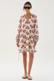 Mariacher Caballito Vito Short Dress- Ecru
