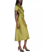 Load image into Gallery viewer, Staud Marcel Silk Dress- Pear
