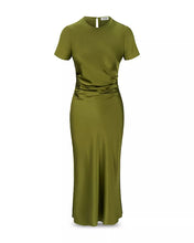 Load image into Gallery viewer, Staud Marcel Silk Dress- Pear
