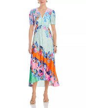 Load image into Gallery viewer, Saloni Lea Long Dress - Papaver Cascade
