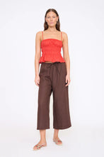 Load image into Gallery viewer, Staud Ayla Linen Tank - Tomato
