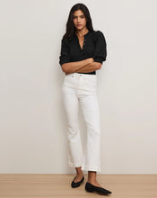 Load image into Gallery viewer, Veronica Beard Carson High Rise Ankle Flare - White

