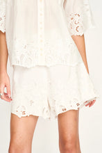 Load image into Gallery viewer, Mirth Woodstock Short - White Embroidered Deco
