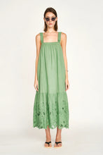 Load image into Gallery viewer, Mirth Monaco Dress - Mint Embroidered Deco
