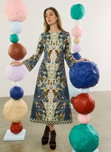 Load image into Gallery viewer, Hunter Bell Townes Dress - Birds of a Feather Navy
