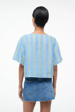 Load image into Gallery viewer, Staud Ava Linen Top - Seaport Stripe
