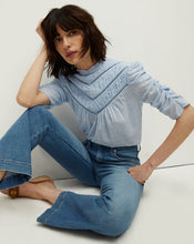Load image into Gallery viewer, Veronica Beard Frasier Blouse- Blue Mist
