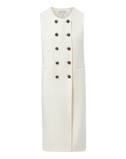 Veronica Beard Hoxton Vest- Ivory