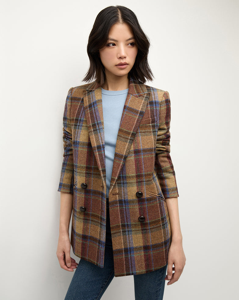 Veronica Beard Oria Dickey Jacket in Russet