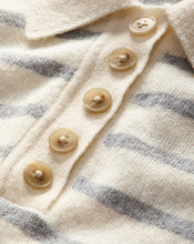 Load image into Gallery viewer, Veronica Beard Brandt Cashmere Polo - Ivory/ Heather Grey

