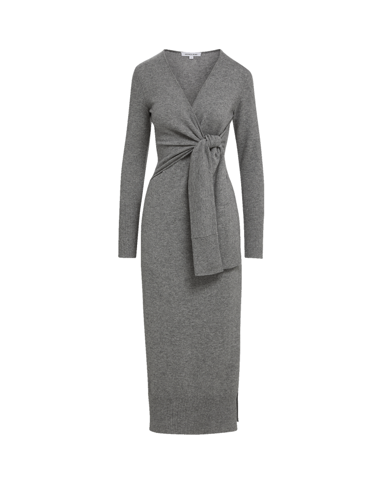 Veronica Beard Salomez Knit Dress- Medium Heather Grey
