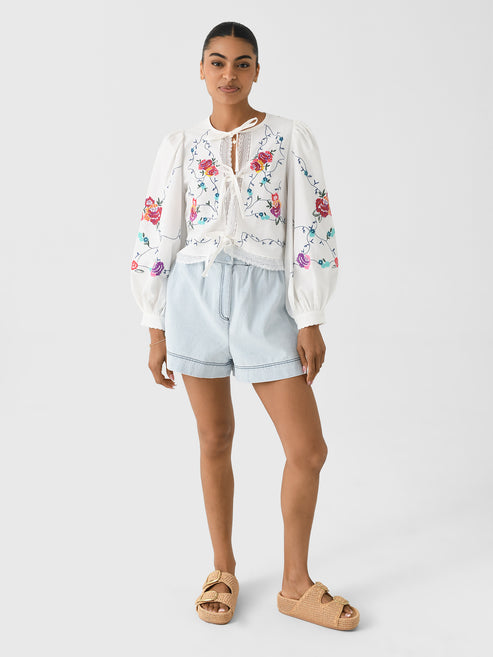 Hunter Bell Katie Top - Multi Embroidery