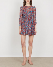 Load image into Gallery viewer, Saloni Blythe Mini Dress - Disco Metallic Jacquard Dress
