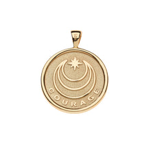 Load image into Gallery viewer, Jane Win COURAGE Year Of the Horse Pendant Coin - 18" Drawn Link Chain
