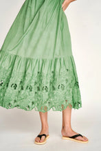 Load image into Gallery viewer, Mirth Monaco Dress - Mint Embroidered Deco
