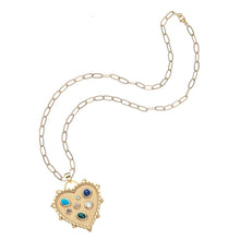 Load image into Gallery viewer, LOVE Treasure Trove Heart Pendant - 18" Drawn Link Chain
