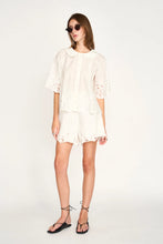 Load image into Gallery viewer, Mirth Woodstock Short - White Embroidered Deco
