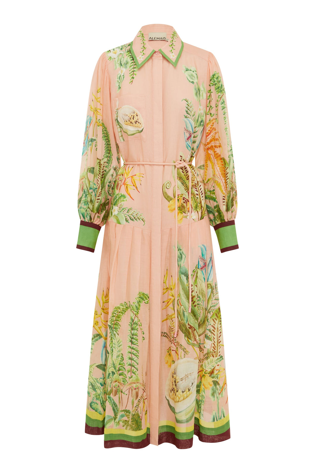 Alémais Papaya Shirtdress