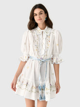 Load image into Gallery viewer, ALEMAIS-Giulia embroidered mini dress
