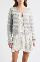 Load image into Gallery viewer, Love Shack Fancy Claralise Cardigan - Pale Grey Melange
