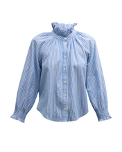 Load image into Gallery viewer, Veronica Beard Calisto Shirt- French blue
