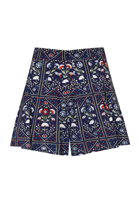 Hunter Bell Willa Short- Navy Trellis