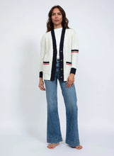 Load image into Gallery viewer, ASKKNY Varsity Cardigan- Ivory
