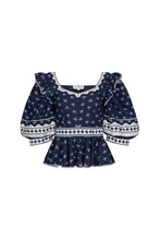 Load image into Gallery viewer, Hunter Bell Blayne Top- Blue Ditsy Floral
