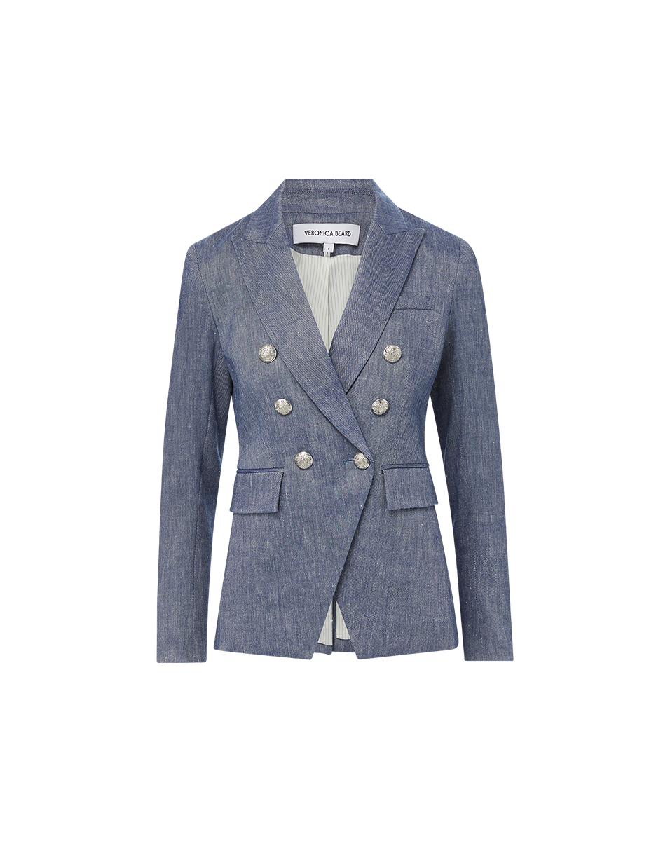 Veronica Beard Miller Dickey Jacket - Blue Melange