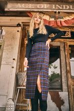 Load image into Gallery viewer, Hunter Bell Manor Wrap Skirt- Aspen Plaid
